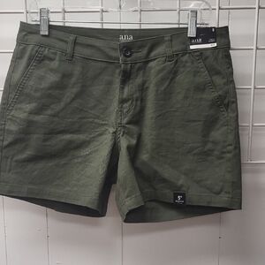 NWT, a.n.a Olive Utility Women's Shorts - Dark Green, SIZE 8
